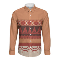 Polynesian Princess Inspired Cosplay Costume Long Sleeve Button Shirt
