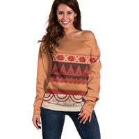 Polynesian Princess Inspired Cosplay Costume Off Shoulder Sweater