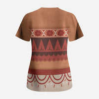Polynesian Princess Inspired Cosplay Costume Scrub Top