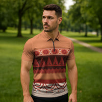 Polynesian Princess Inspired Cosplay Costume Zipper Polo Shirt