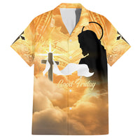 Happy Good Friday Family Matching Long Sleeve Bodycon Dress and Hawaiian Shirt God Will Bless You LT05 Dad's Shirt - Short Sleeve Gold - Polynesian Pride