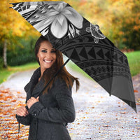Polynesia Romantic Valentine Umbrella Sea Turtle Couple With Black Plumeria