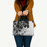 Polynesia Romantic Valentine Leather Bag Sea Turtle Couple With White Plumeria