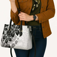 Polynesia Romantic Valentine Leather Bag Sea Turtle Couple With White Plumeria