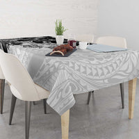 Polynesia Romantic Valentine Tablecloth Sea Turtle Couple With White Plumeria