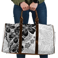 Polynesia Romantic Valentine Travel Bag Sea Turtle Couple With White Plumeria