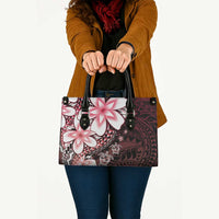 Polynesia Romantic Valentine Leather Bag Sea Turtle Couple With Red Gradient Plumeria