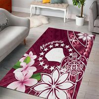 Cook Island Mangaia Gospel Day Area Rug Floral Tribal Pattern