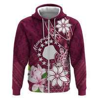 Personalised Cook Island Mangaia Gospel Day Hoodie Floral Tribal Pattern
