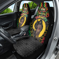 Vanuatu 46th Anniversary Independence Day Car Seat Cover Melanesian Warrior With Sand Drawing Pattern LT05 - Polynesian Pride