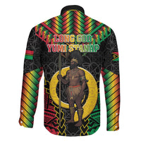 Vanuatu 46th Anniversary Independence Day Family Matching Short Sleeve Bodycon Dress and Hawaiian Shirt Melanesian Warrior With Sand Drawing Pattern LT05 - Polynesian Pride