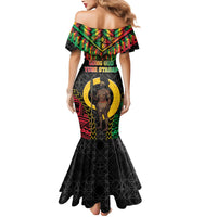 Vanuatu 45th Anniversary Independence Day Mermaid Dress Melanesian Warrior With Sand Drawing Pattern LT05
