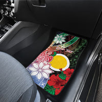 Vanuatu Shefa Day Car Mats Floral Pattern