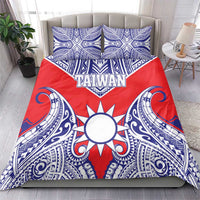 Taiwan Bedding Set Austronesian Tribal Tattoo Red - Polynesian Pride