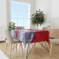 Taiwan Tablecloth Austronesian Tribal Tattoo Red - Polynesian Pride