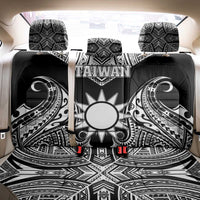 Taiwan Back Car Seat Cover Austronesian Tribal Tattoo Black - Polynesian Pride