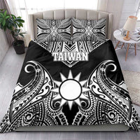 Taiwan Bedding Set Austronesian Tribal Tattoo Black - Polynesian Pride