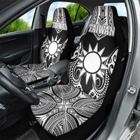 Taiwan Car Seat Cover Austronesian Tribal Tattoo Black - Polynesian Pride
