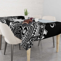 Taiwan Tablecloth Austronesian Tribal Tattoo Black - Polynesian Pride