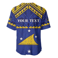 Personalised Tokelau Happy Tokehega Day Baseball Jersey Polynesian Tribal Tattoo LT05 - Polynesian Pride