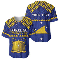 Personalised Tokelau Happy Tokehega Day Baseball Jersey Polynesian Tribal Tattoo LT05 - Polynesian Pride