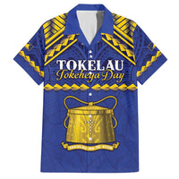 Personalised Tokelau Happy Tokehega Day Hawaiian Shirt Polynesian Tribal Tattoo