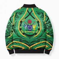 Cook Islands Constitution Day Bomber Puffer Jacket 60th Anniversary - Polynesian Pride