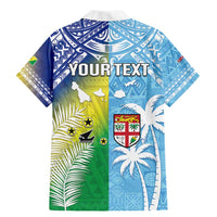 Personalised Happy Malampa Fiji Day Family Matching Mermaid Dress and Hawaiian Shirt Half Mix Style LT05 - Polynesian Pride