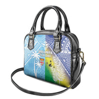 Happy Malampa Fiji Day Shoulder Handbag Half Mix Style