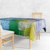 Happy Malampa Fiji Day Tablecloth Half Mix Style