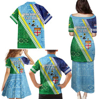 Love Malampa Fiji Day Family Matching Puletasi and Hawaiian Shirt Together We Grow LT05 - Polynesian Pride