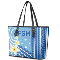 Federated States of Micronesia Leather Tote Bag Happy 38th Independence Anniversary