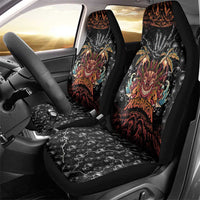 Aloha Halloween Car Seat Cover Horror Tiki Heavy Metal Style - Polynesian Pride