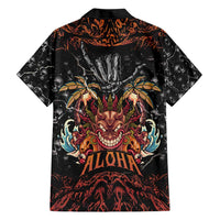 Aloha Halloween Hawaiian Shirt Horror Tiki Heavy Metal Style - Polynesian Pride
