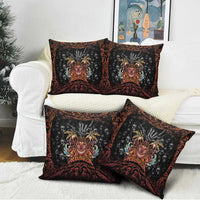 Aloha Halloween Pillow Cover Horror Tiki Heavy Metal Style - Polynesian Pride