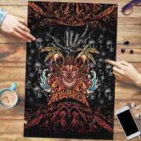 Aloha Halloween Puzzle Horror Tiki Heavy Metal Style - Polynesian Pride