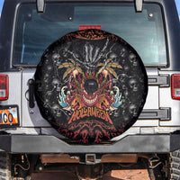 Aloha Halloween Spare Tire Cover Horror Tiki Heavy Metal Style - Polynesian Pride