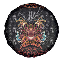 Aloha Halloween Spare Tire Cover Horror Tiki Heavy Metal Style - Polynesian Pride