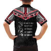 Aotearoa Toitu Te Tiriti Family Matching Long Sleeve Bodycon Dress and Hawaiian Shirt New Zealand Honour The Treaty LT05 - Polynesian Pride