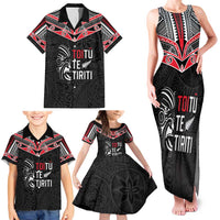 Aotearoa Toitu Te Tiriti Family Matching Tank Maxi Dress and Hawaiian Shirt New Zealand Honour The Treaty