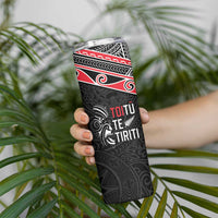 Aotearoa Toitu Te Tiriti Skinny Tumbler New Zealand Honour The Treaty LT05 - Polynesian Pride