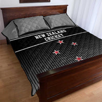 New Zealand Cricket Quilt Bed Set Black Cap Unbeatable