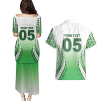 Custom Cook Islands Avaiki Rugby Couples Matching Puletasi and Hawaiian Shirt Go Champions - Polynesian Pride