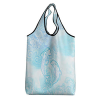 Polynesia Dolphins Under The Sea Grocery Bag Simple Style