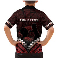 Personalised Tonga Happy Father's Day Family Matching Mermaid Dress and Hawaiian Shirt Ofa Lahi Atu Dad Polynesian Tribal LT05 - Polynesian Pride
