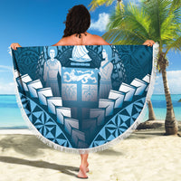 Fiji Happy Father's Day Beach Blanket Au Lomani Iko Dad Polynesian Tribal