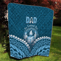 Fiji Happy Father's Day Quilt Au Lomani Iko Dad Polynesian Tribal