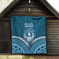 Fiji Happy Father's Day Quilt Au Lomani Iko Dad Polynesian Tribal