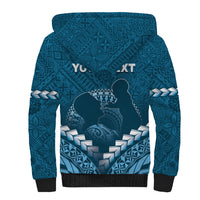 Personalised Fiji Happy Father's Day Sherpa Hoodie Au Lomani Iko Dad Polynesian Tribal LT05 - Polynesian Pride
