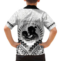 Personalised New Zealand Happy Father's Day Family Matching Off Shoulder Maxi Dress and Hawaiian Shirt Aroha Ahau Ki A Koe Papa Polynesian Tribal LT05 - Polynesian Pride